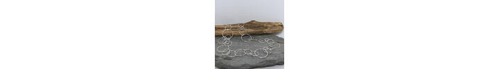 Handmade round links chain necklace 