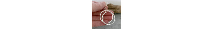 Silver hoop earrings 3