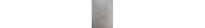Long multi strand chain necklace