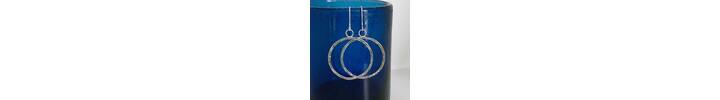 Silver hoop earrings 2