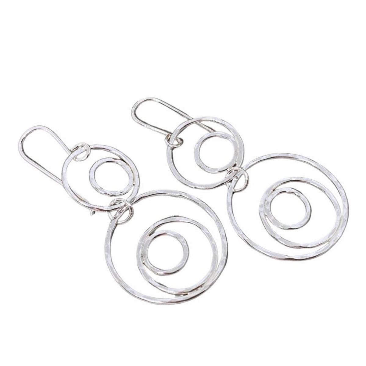 Long dangly circle earrings Long dangly circle earrings