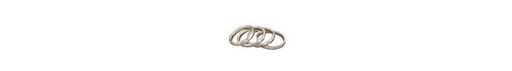 Chunky hammered silver ring