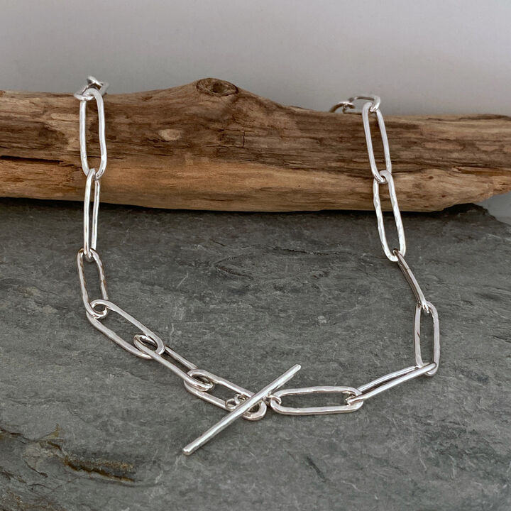 Chunky long links necklace 4