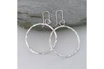 Silver hoop earrings