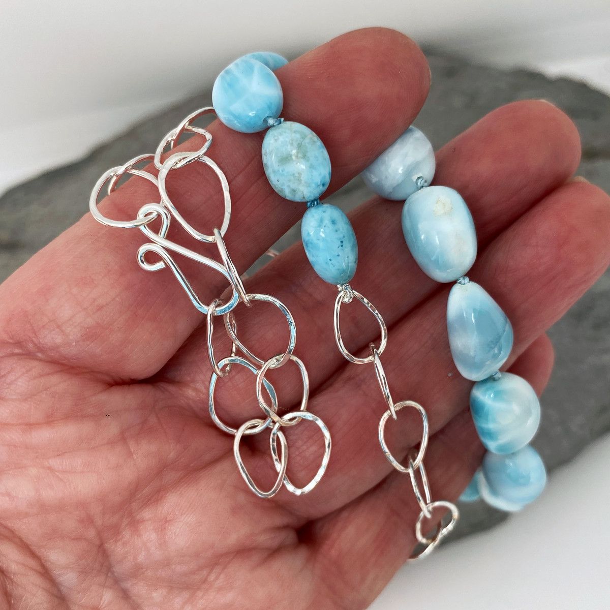 Larimar necklace 4