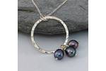 Purple pearl necklace