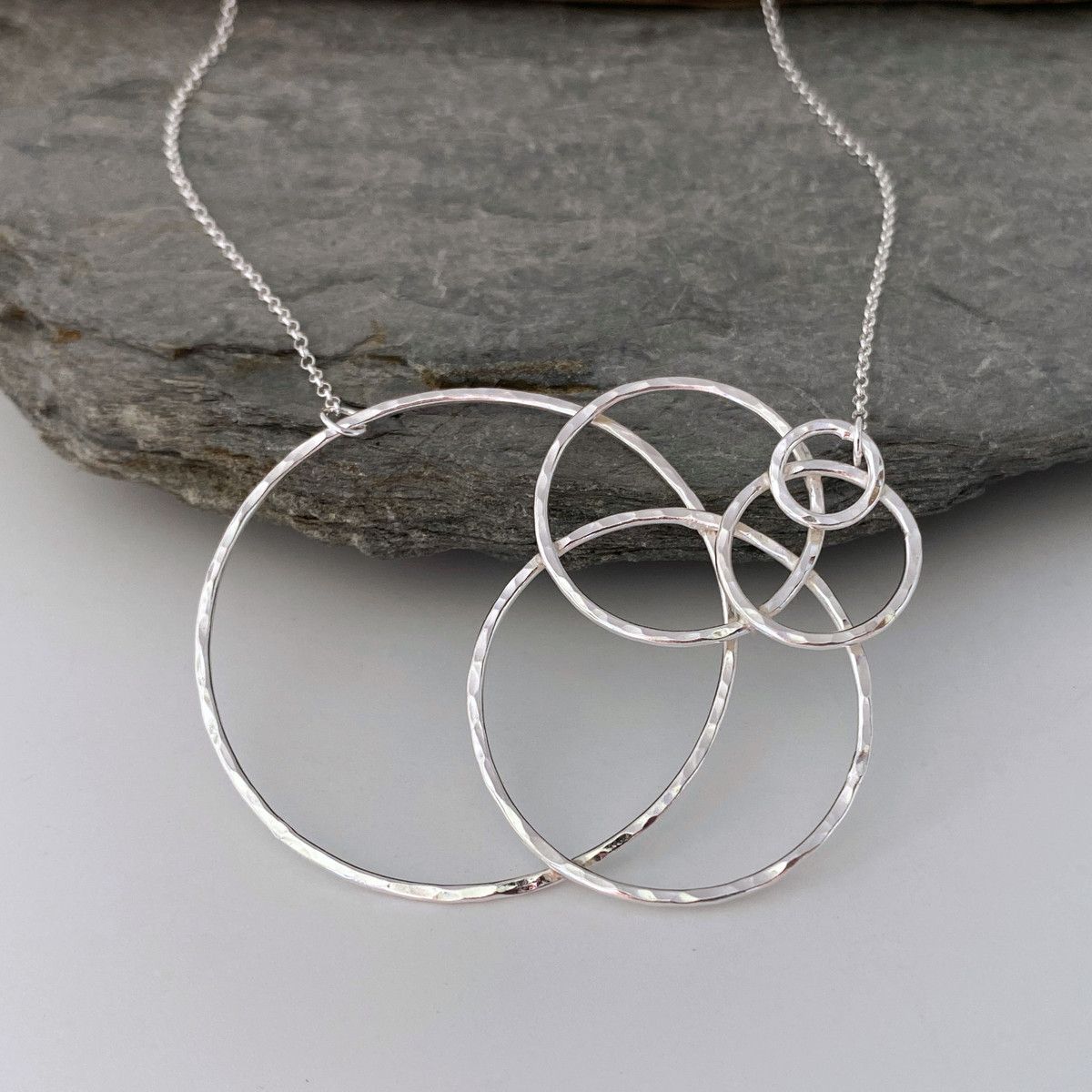 Silver wave necklace 3