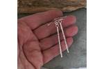 Silver stick earrings 3