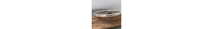 Silver and Sapphire bangle