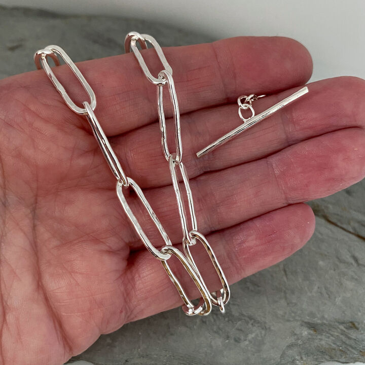 Chunky long links necklace 2