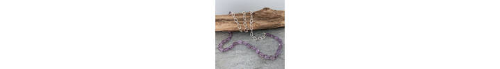 Lilac amethyst necklace