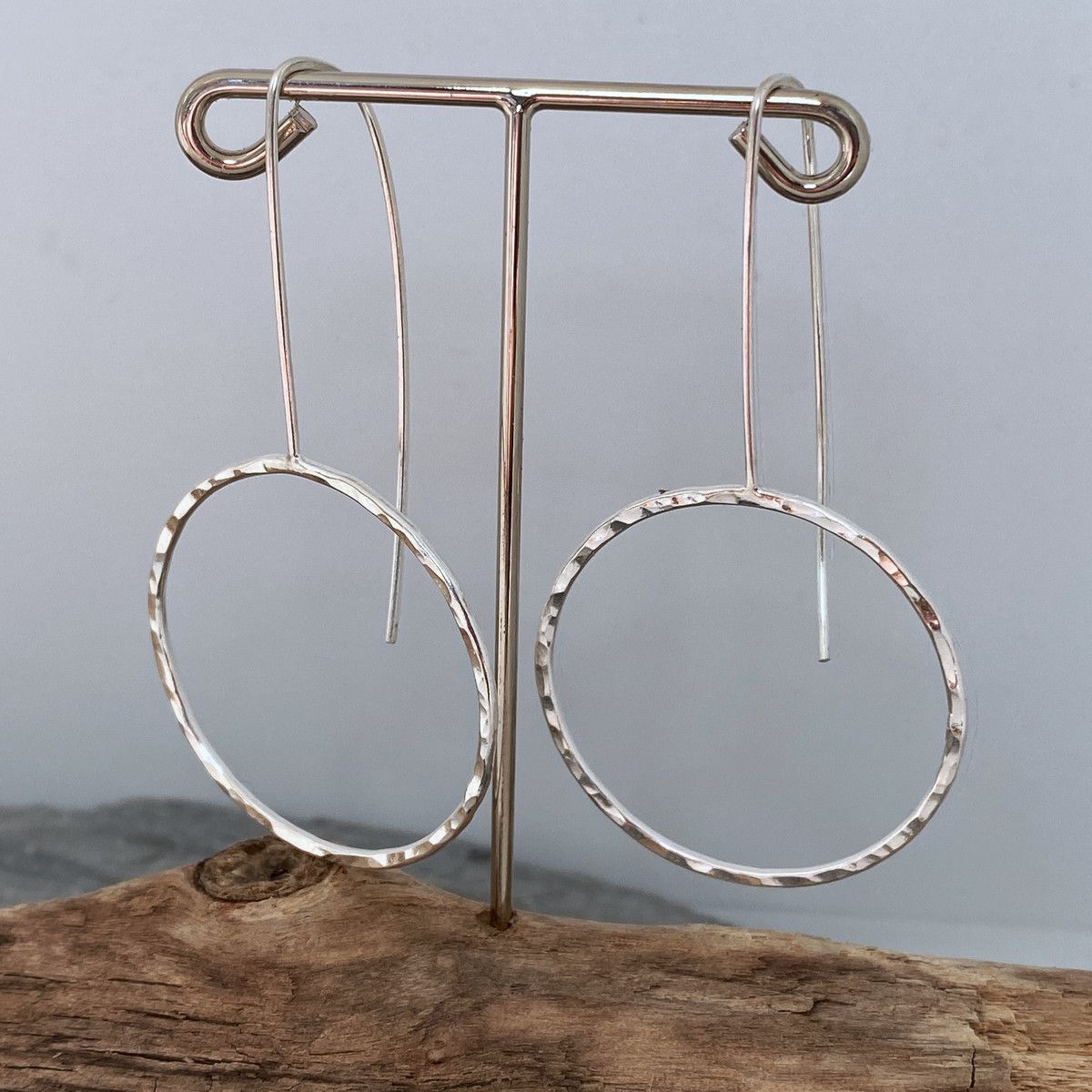 Silver threader earrings 2