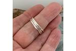 Silver stacking rings