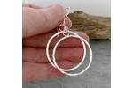 Silver hoop earrings 3