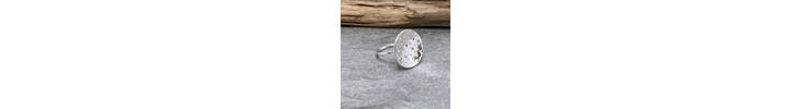 Round topped silver ring 2