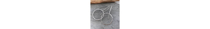 Silver threader earrings