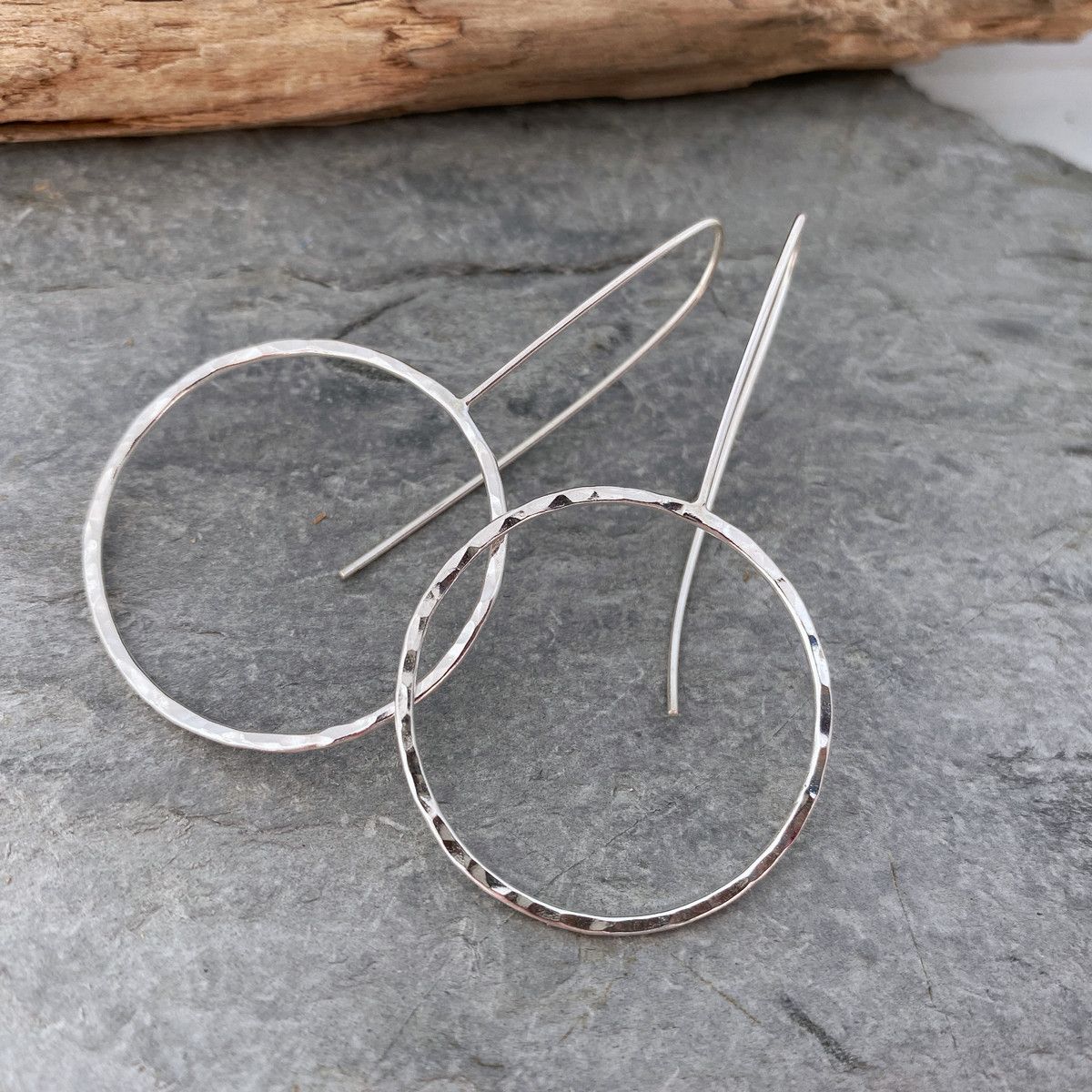 Silver threader earrings