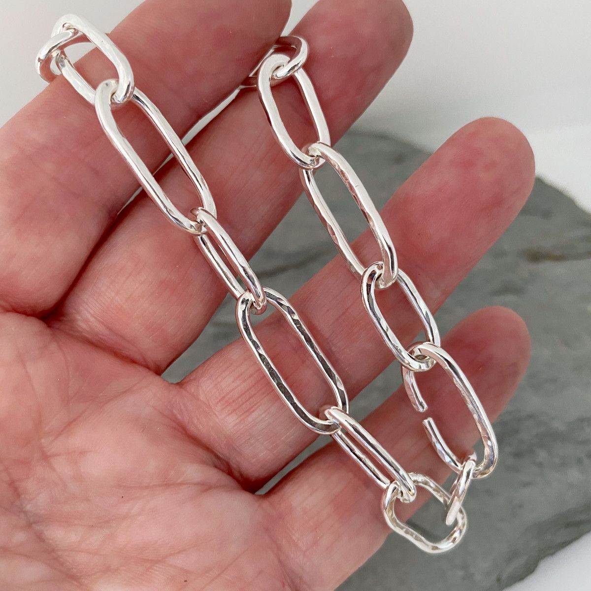 Chunky silver bracelet 3