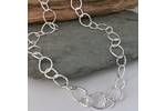Teardrop links chain necklace