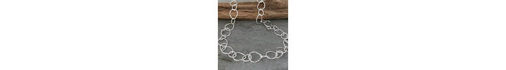 Raindrop links necklace