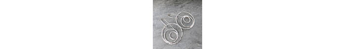 Silver circle earrings 3