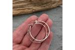 Large silver hoops