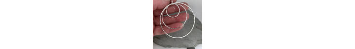 Dangle hoop earrings