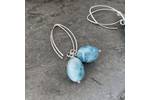 Larimar earrings 2