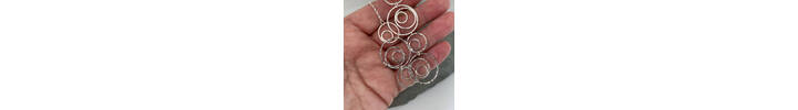 Silver circle necklace 3