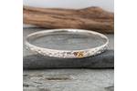 Silver and Sapphire bangle 2
