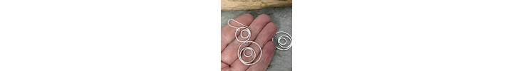 Dangly silver earrings  3