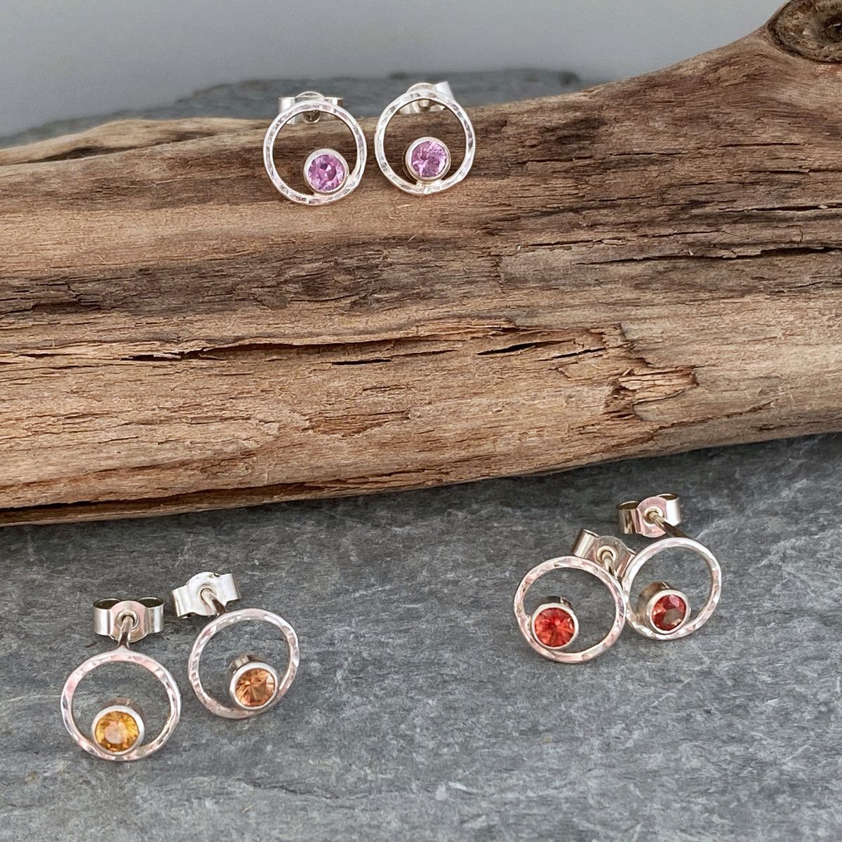 Sapphire stud earrings