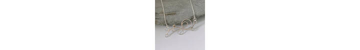 Silver wave pendant 2