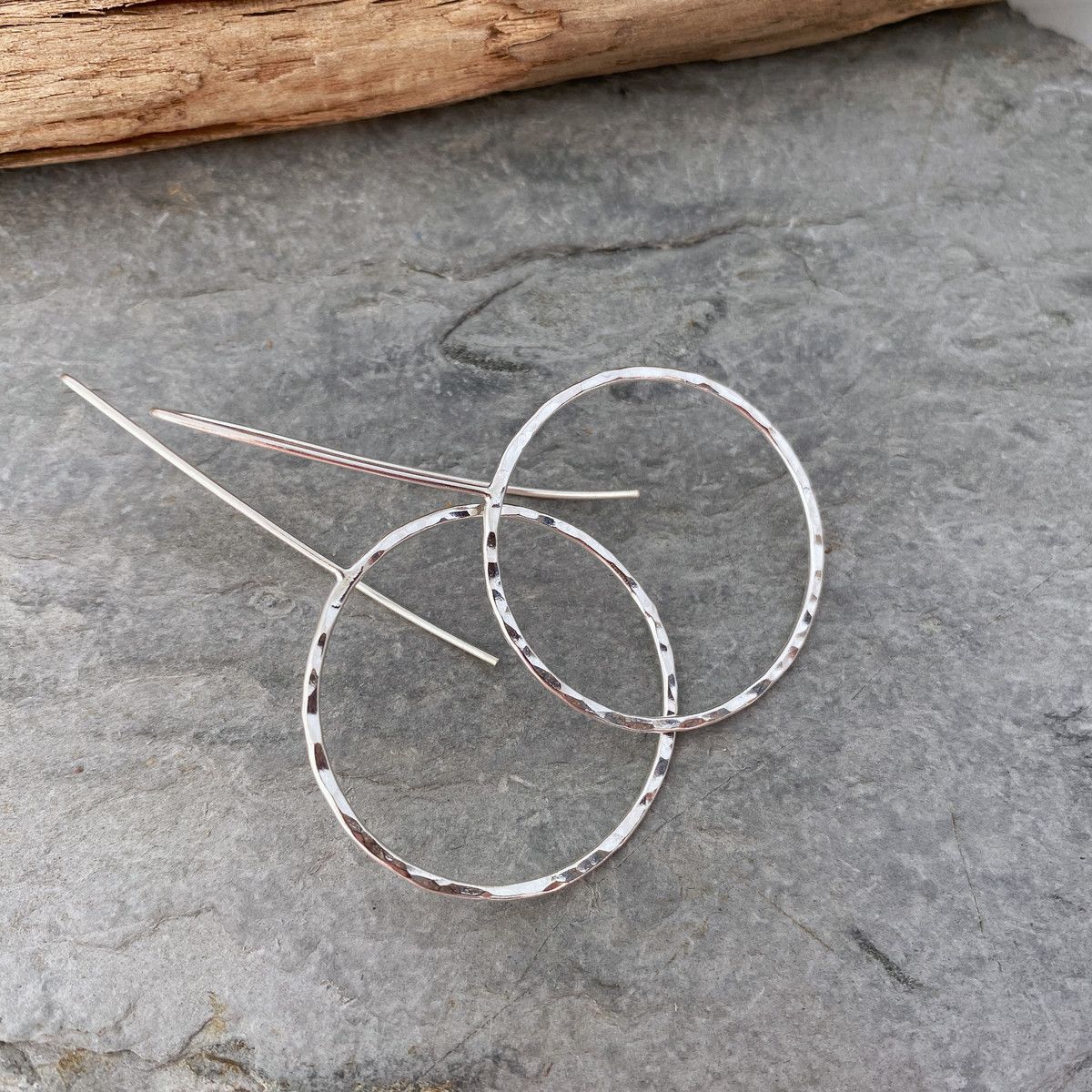 Silver threader earrings 4