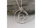 Silver circles necklace 3
