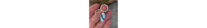 Larimar earrings 3