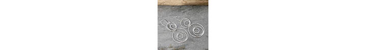 Dangly silver earrings  2