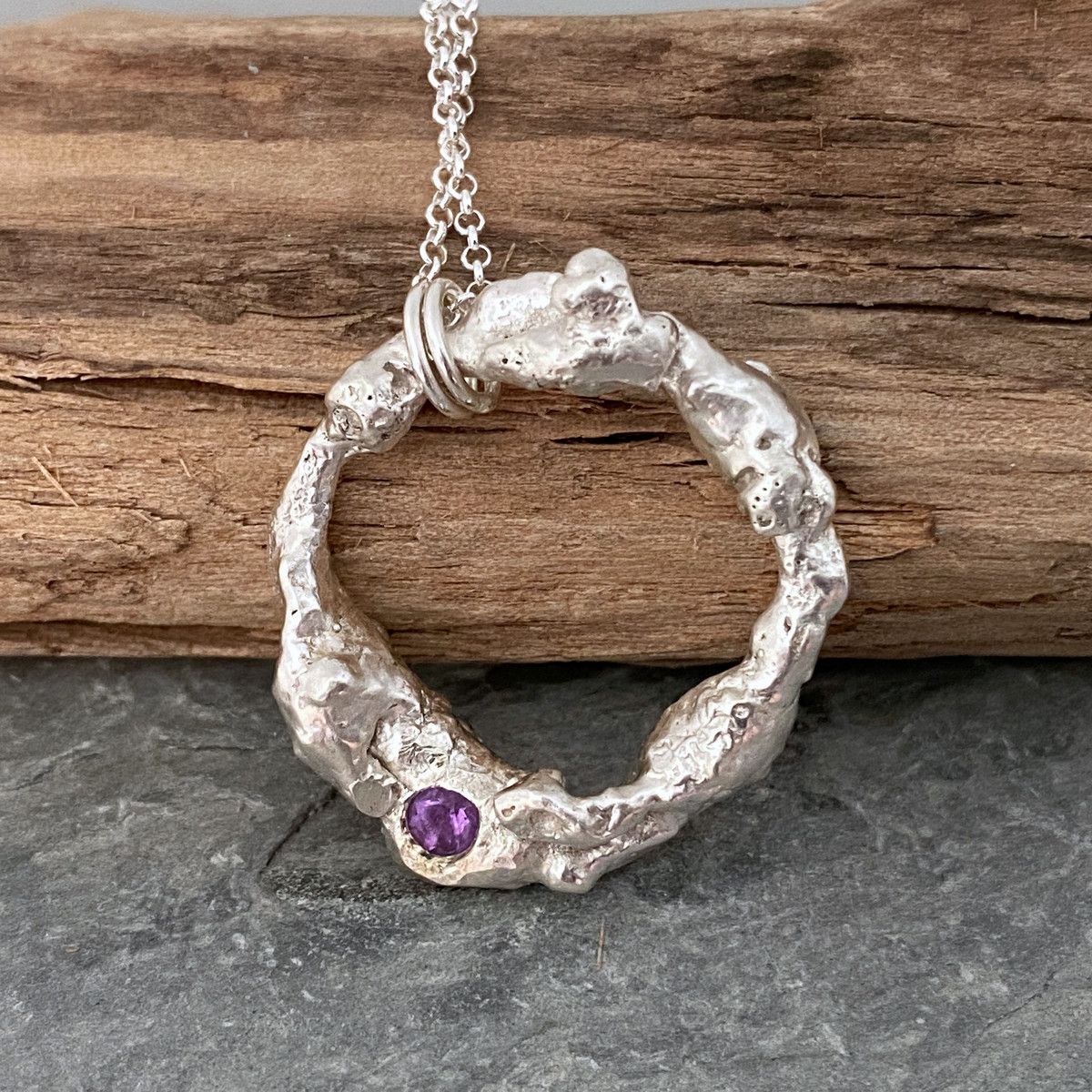 Organic Amethyst pendant