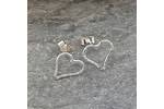 Silver heart studs 3