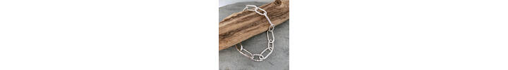 Chunky silver bracelet