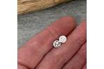 Round silver studs 2