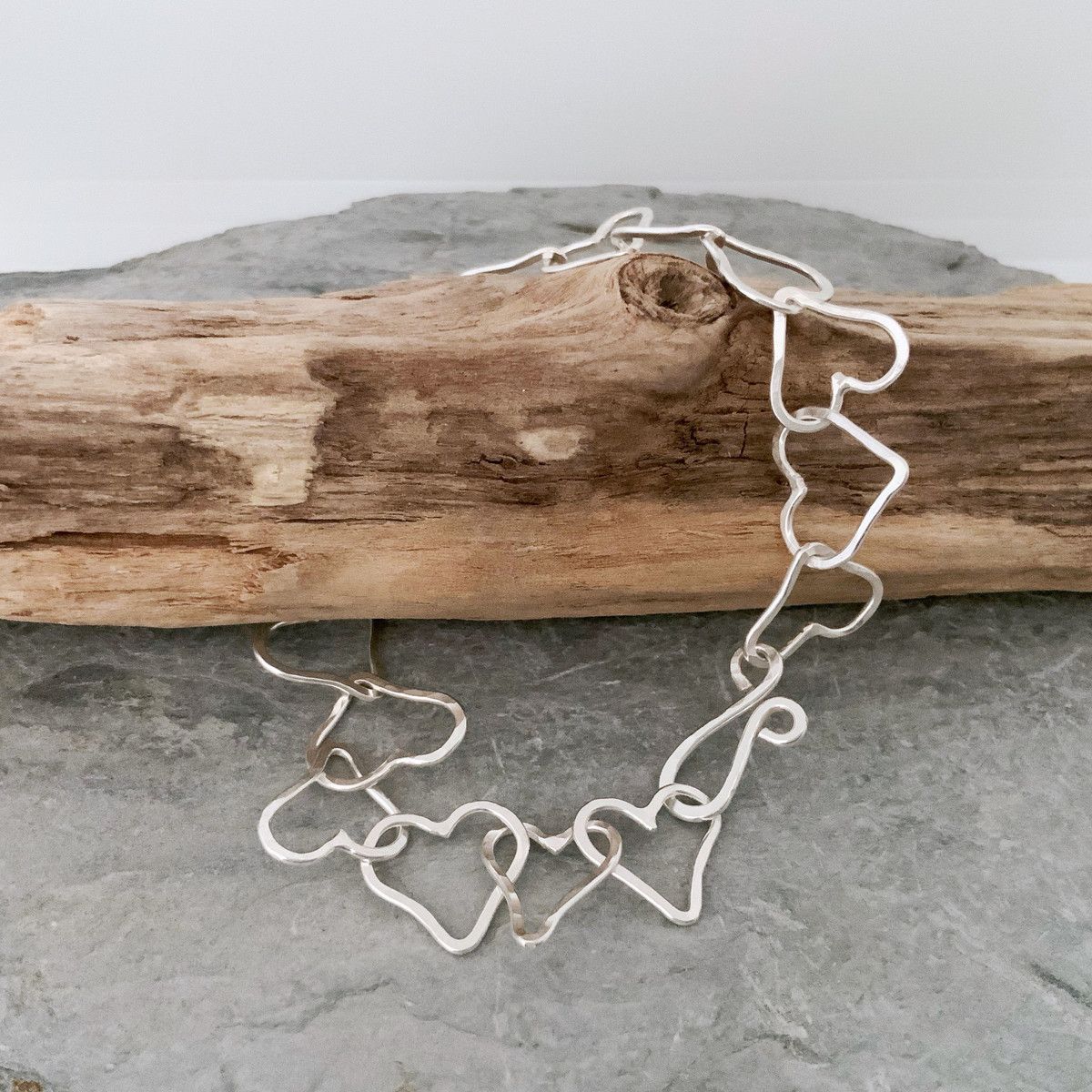 Heart chain bracelet Heart chain bracelet