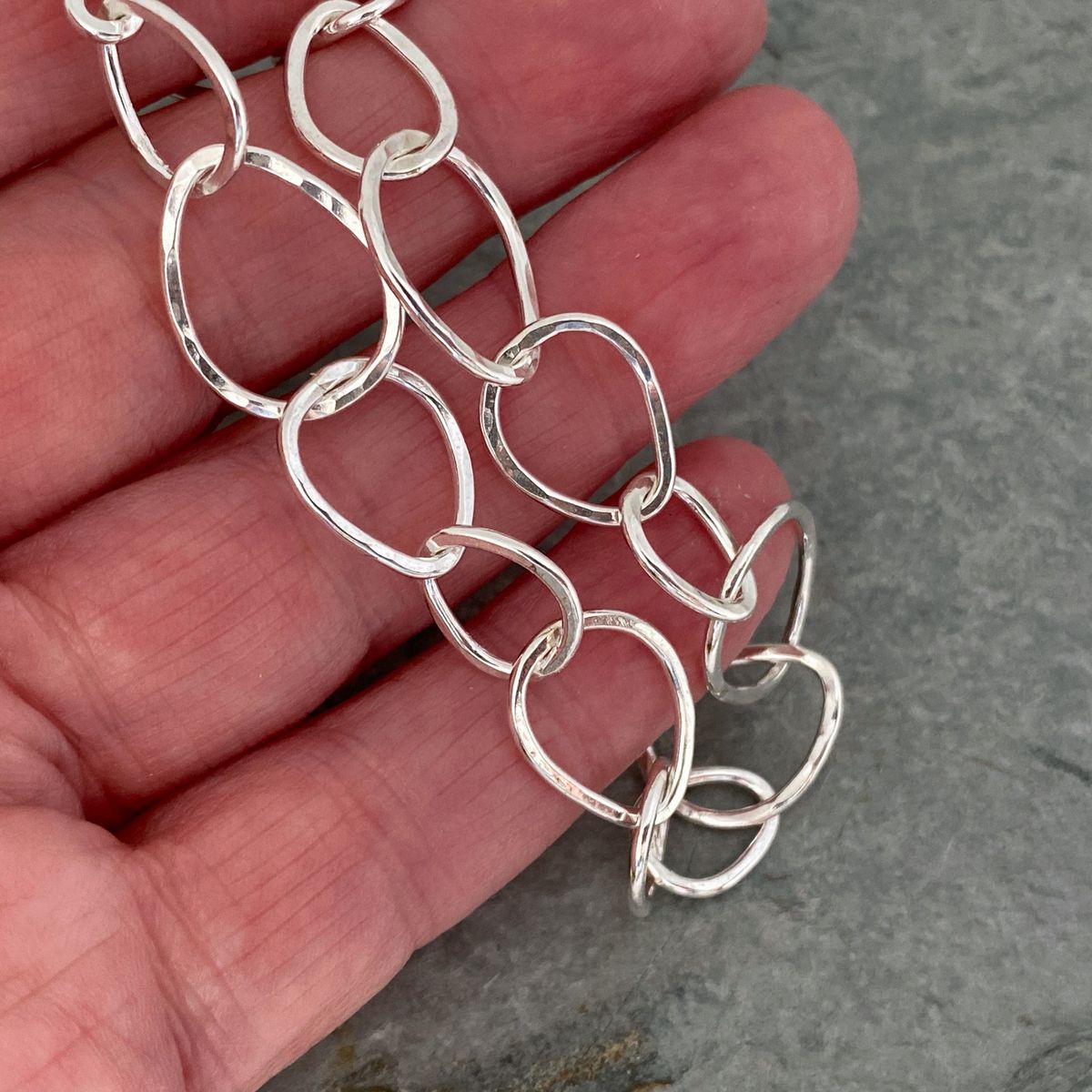 Silver chain bracelet 2