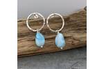 Larimar earrings 2