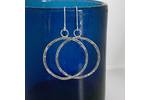 Silver hoop earrings 2