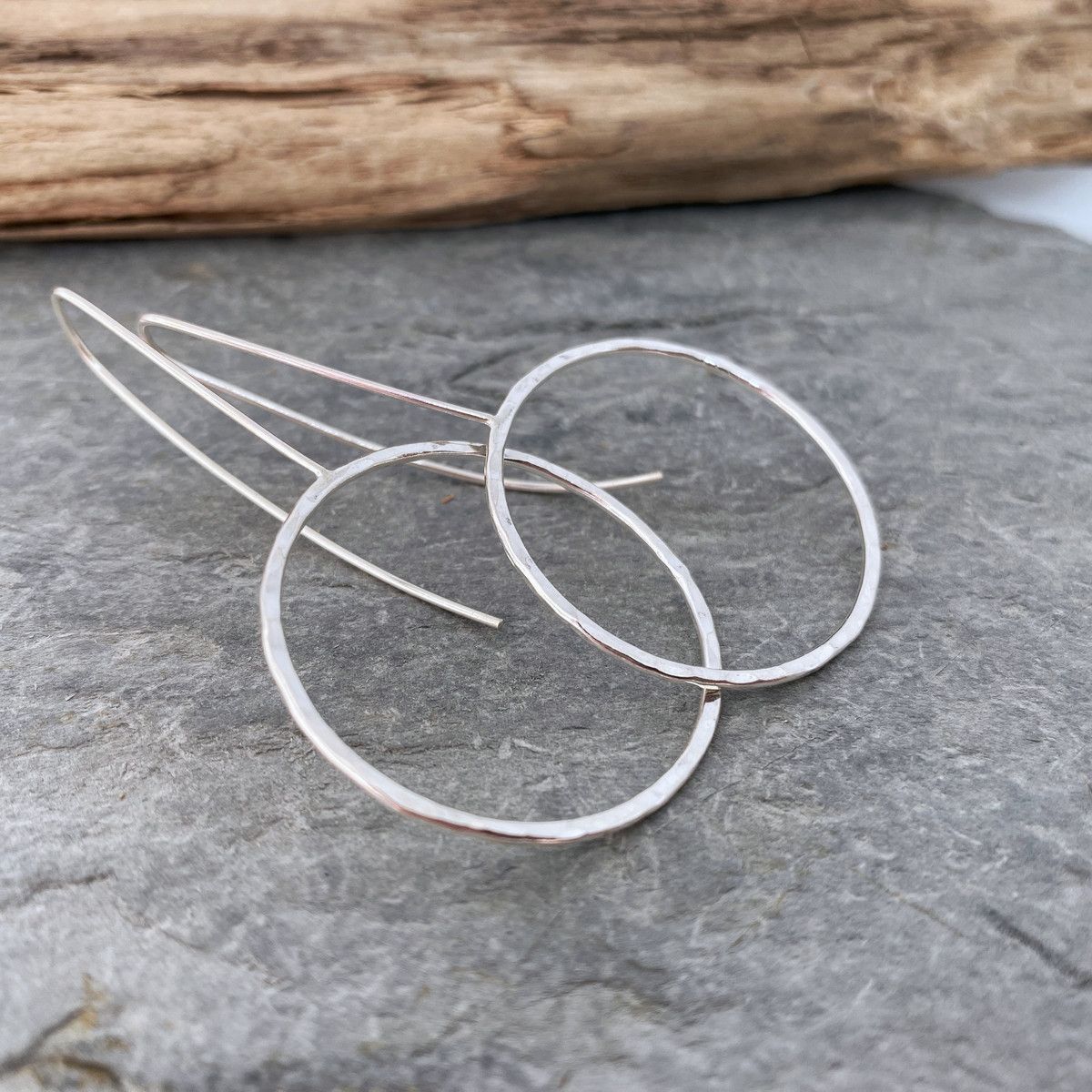 Silver threader earrings 3