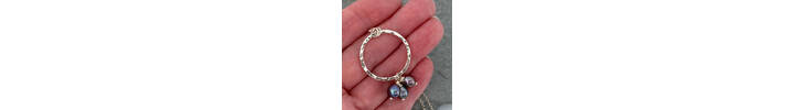 Purple pearl necklace  4
