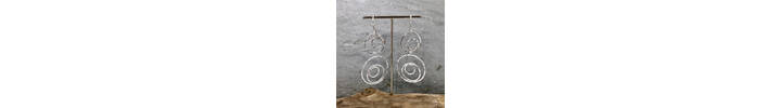 Dangly silver earrings 
