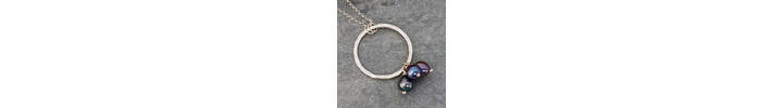 Purple pearl necklace  3