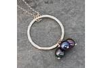 Purple pearl necklace  3